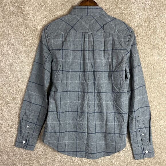 Everlane The Brushed Flannel Shirt Mens Size XS Dark Grey Long‎ Sleeve Plaid NEW - Picture 11 of 11